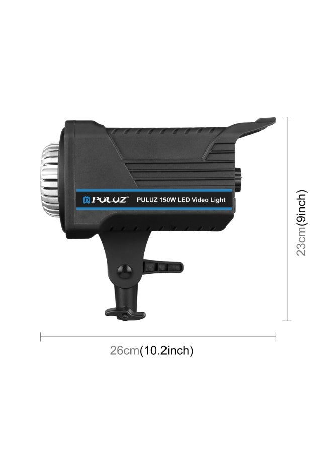 بولوز إضاءة فيديو LED احترافية 150 واط، ثنائية اللون (3000K-6500K) قابلة للتعتيم، استوديو تصوير CRI 95+ مع قاعدة بوينز وريموت كنترول ومروحة صامتة، مثالية لليوتيوب والفلوقات والبورتريه (فيش ثلاثي UK) - Image 2